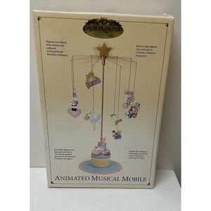 Vtg Mr. Christmas Gold Label Collection Animated Musical Mobile Baby Theme NEW